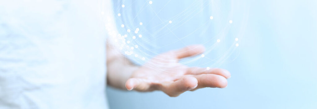 hand reaching out